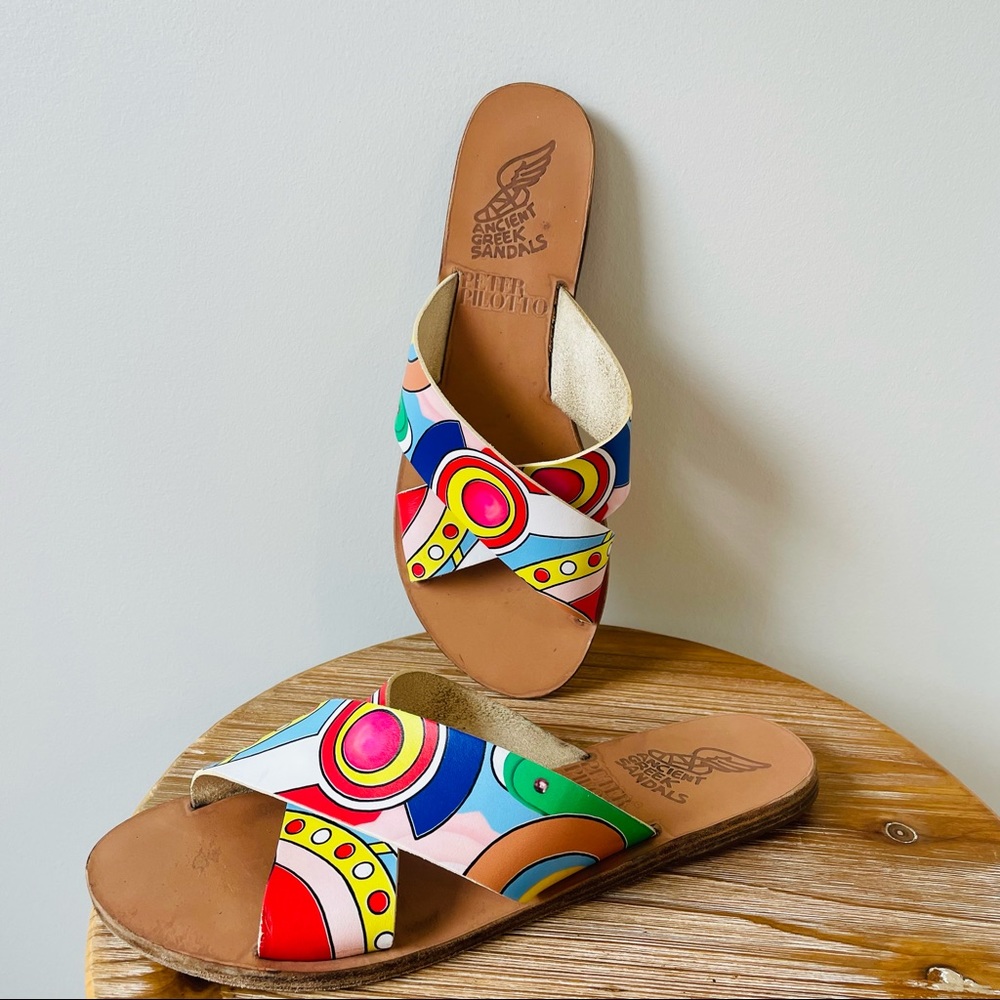 Rare Ancient Greek Leather Sandals- Revolve Brand